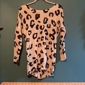 Leopard print sweater